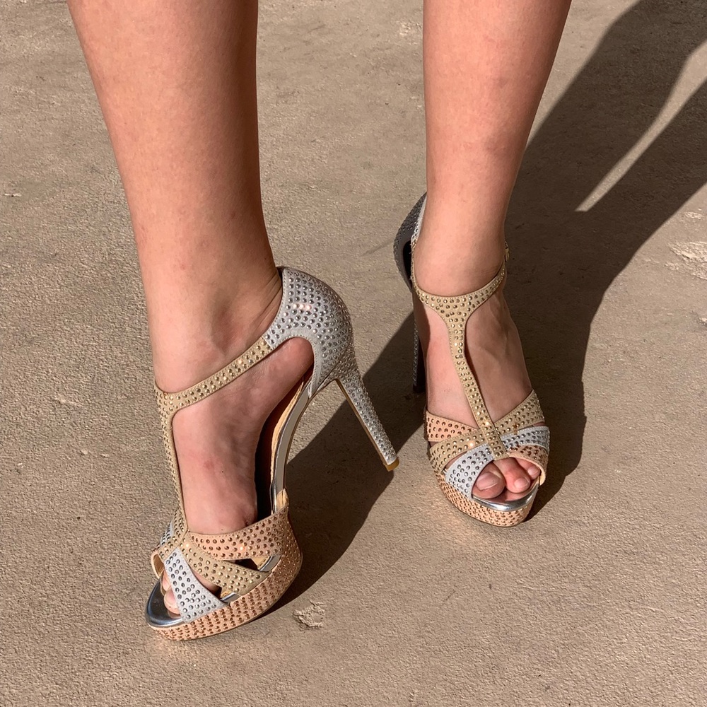 Sparkly sexy heels